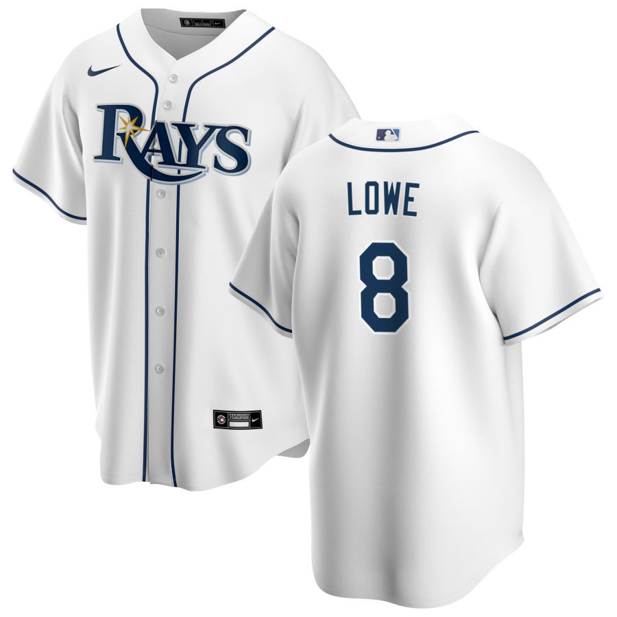 Nike Men #8 Brandon Lowe Tampa Bay Rays Baseball Jerseys Sale-White